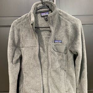 Patagonia Womens fleece zip up charcoal grey